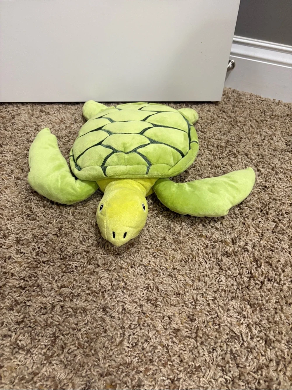 Green Plush Sea Turtle Small Pet Toy